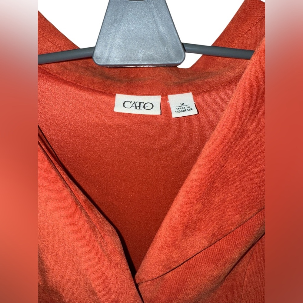 Cato Rust Button Down Blazer, Size 12 - Picture 3 of 3